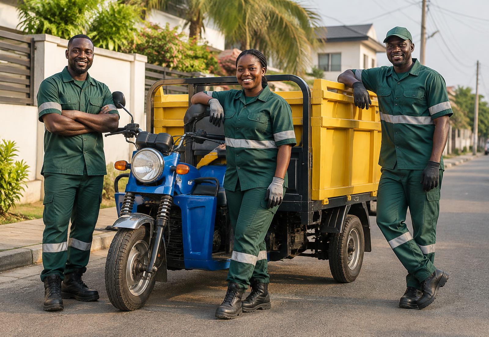 Schools waste collection in Accra